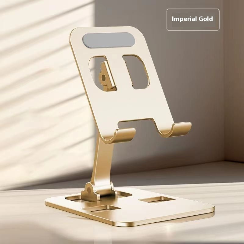 Portable foldable desktop phone holder