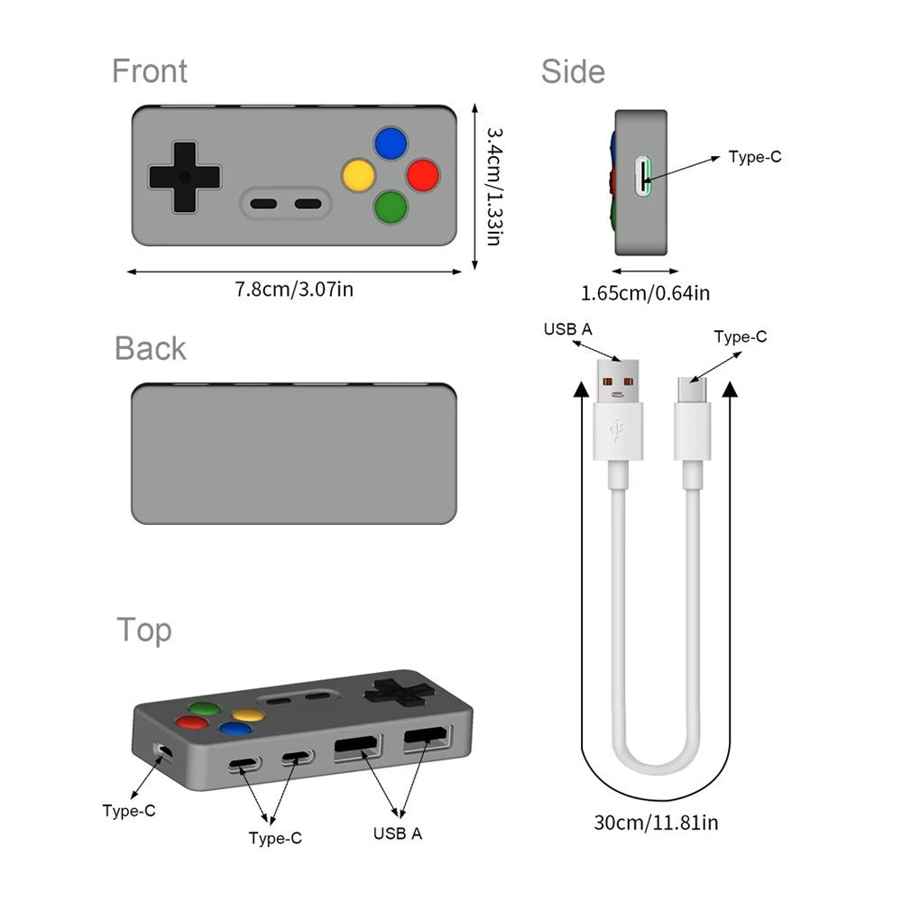 creative-personality-cartoon-game-modeling-hub-four-in-one