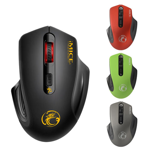 2.4GHz Wireless Gaming Mouse - Silent or Standard Click, 1600 DPI, 4-Gear, Four-Way Scroll | 4 Colours
