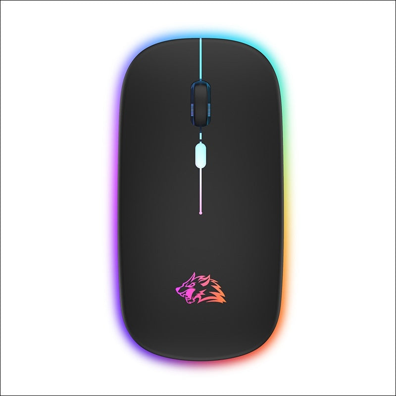 X15 Silent Wireless Mouse - Bluetooth, USB Receiver & Rechargeable with RGB Light