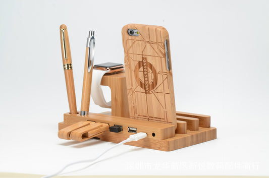 compatible-with-apple-bamboo-wood-andmobile-applewatch-bracket-charging-wooden-bracket-multi-function-flat-cell-phone-base
