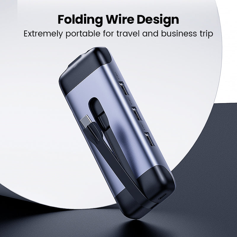 5-in-1 USB-C Docking Station - HDMI, VGA, USB 3.0, Ethernet, PD Charging
