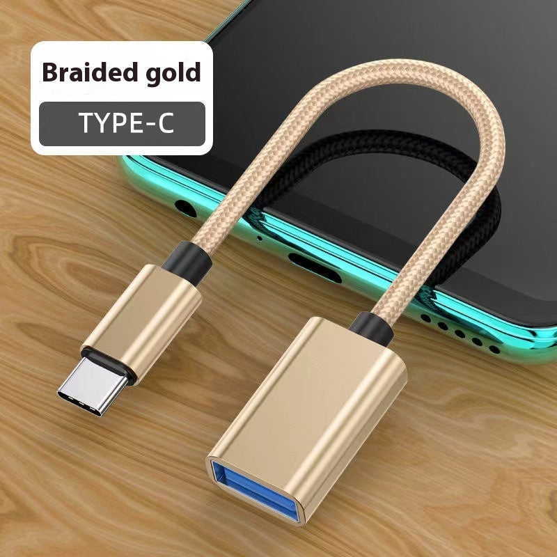 USB-C OTG Adapter Cable - Connect USB Drives, Mice & Controllers to Your Phone