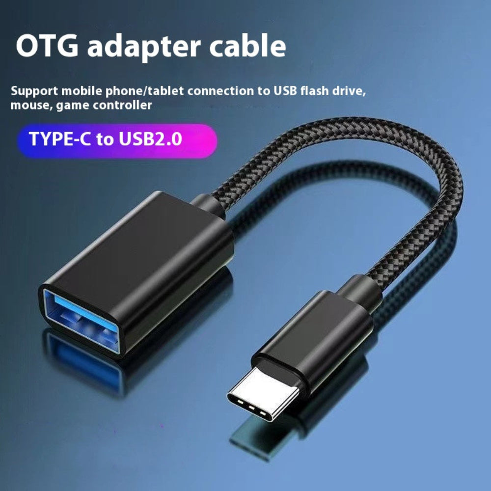 USB-C OTG Adapter Cable - Connect USB Drives, Mice & Controllers to Your Phone