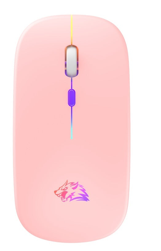 X15 Silent Wireless Mouse - Bluetooth, USB Receiver & Rechargeable with RGB Light