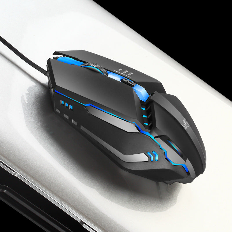 K3 Wired RGB Gaming Mouse - 1600 DPI, 4 Buttons, Four-Way Scroll, 1.5m Cable | Matte Black