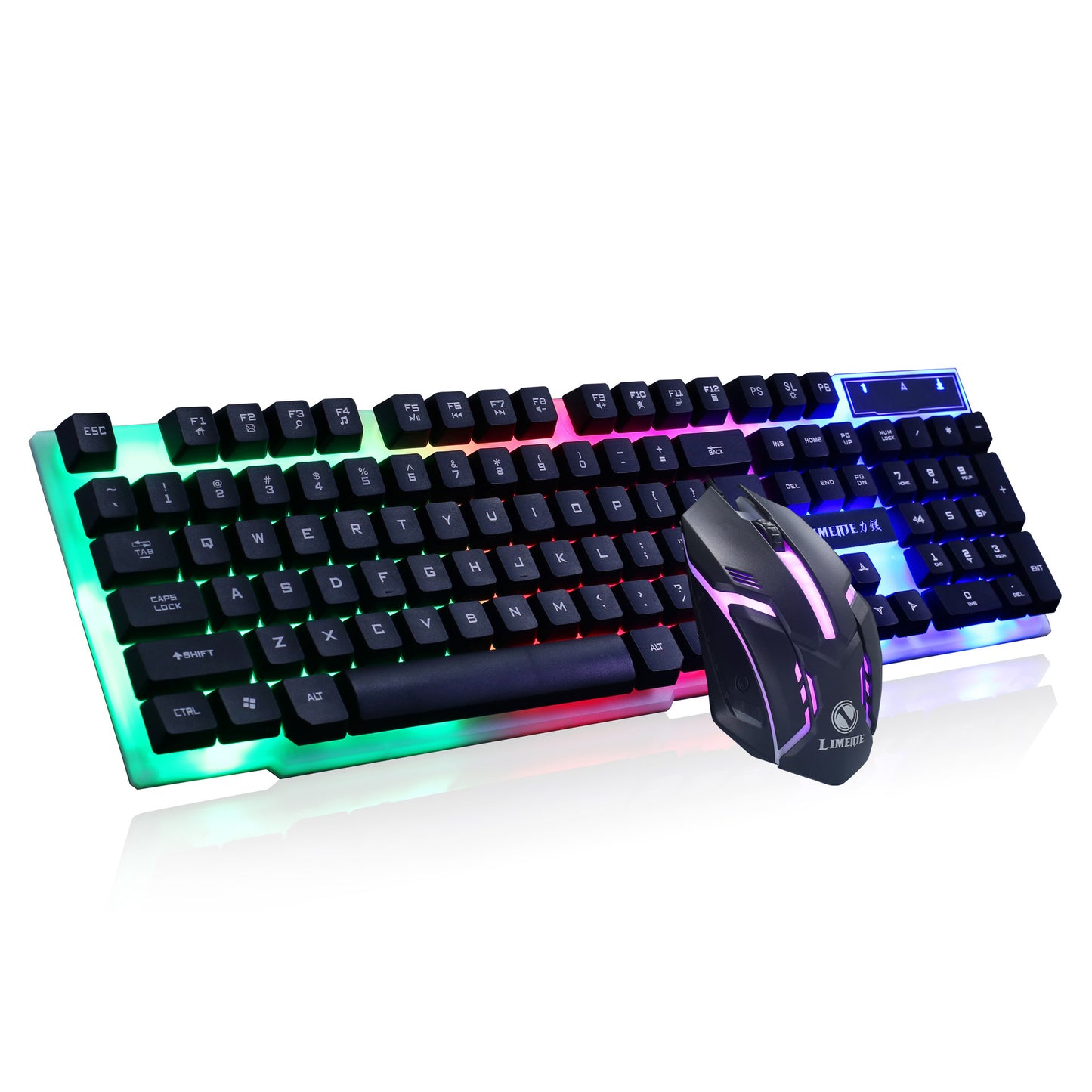 GTX300 Wired Backlit Gaming Keyboard - 104 Keys, USB | Black, Black & White, Black & Orange, White