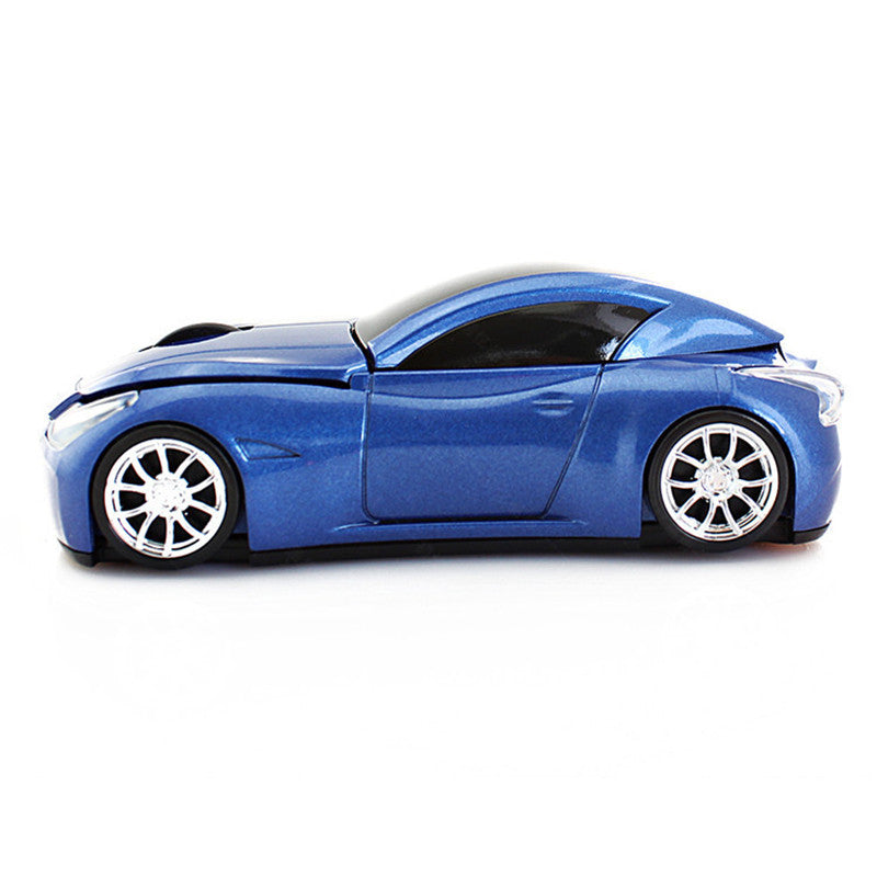 Car-Shaped Wireless Mouse - 1000 DPI, 2.4GHz, 10m Range | White, Red, Green, Blue, Black & Grey