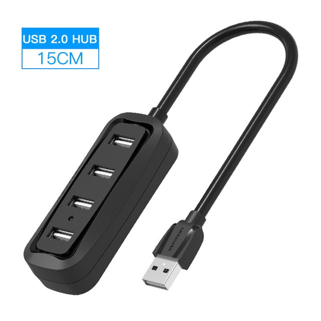 4-Port USB 3.0 Hub Splitter - High-Speed Data Transfer