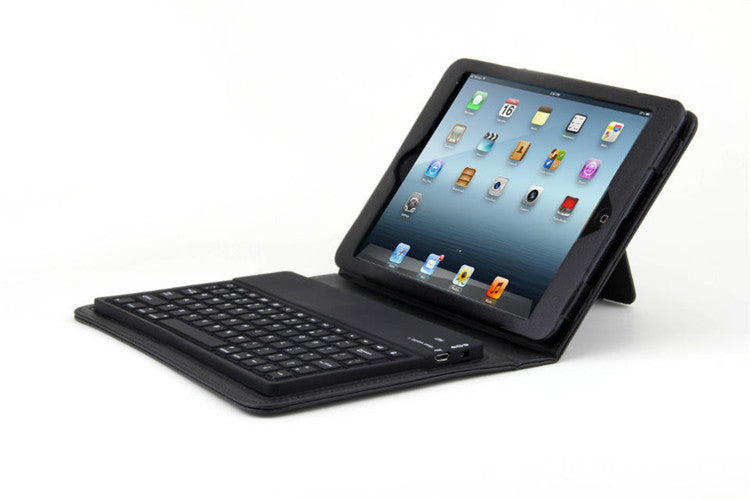 iPad Mini 1/2/3/4 Waterproof Silicone Bluetooth Keyboard Case - 55hr Battery, 60-Day Standby