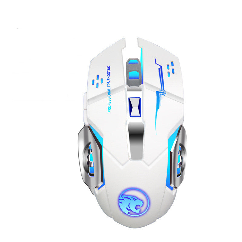 Dual-Mode Silent Gaming Mouse - 2.4G Wireless Rechargeable or Wired, 1600 DPI, 6 Buttons | 3 Colours