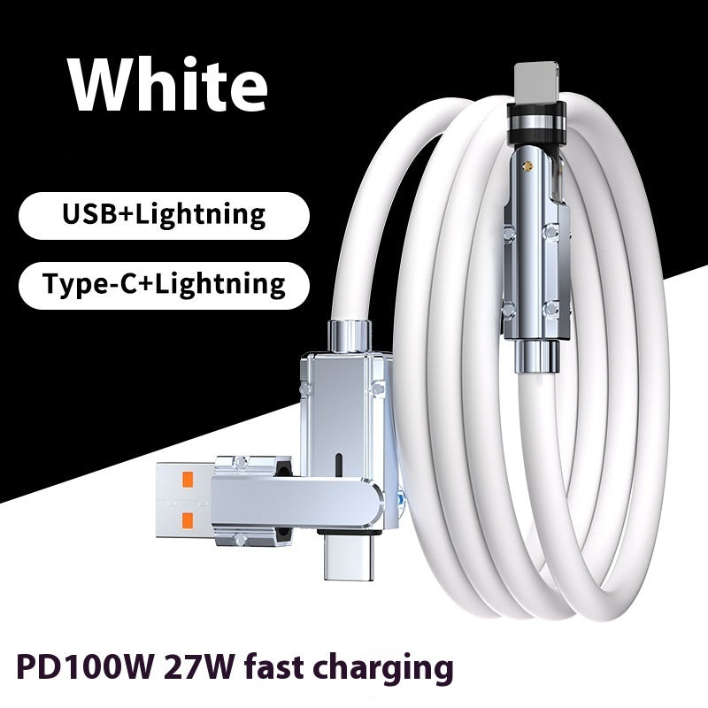 Zinc Alloy Fast Charging Cable - Lightning & USB-C | 8 Colours | 1m