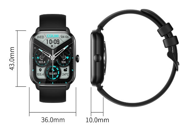 Full-Screen Smart Watch – 1.9" Bluetooth Calling, Heart Rate, SpO2 & Sleep Tracker – Goldenbracelet