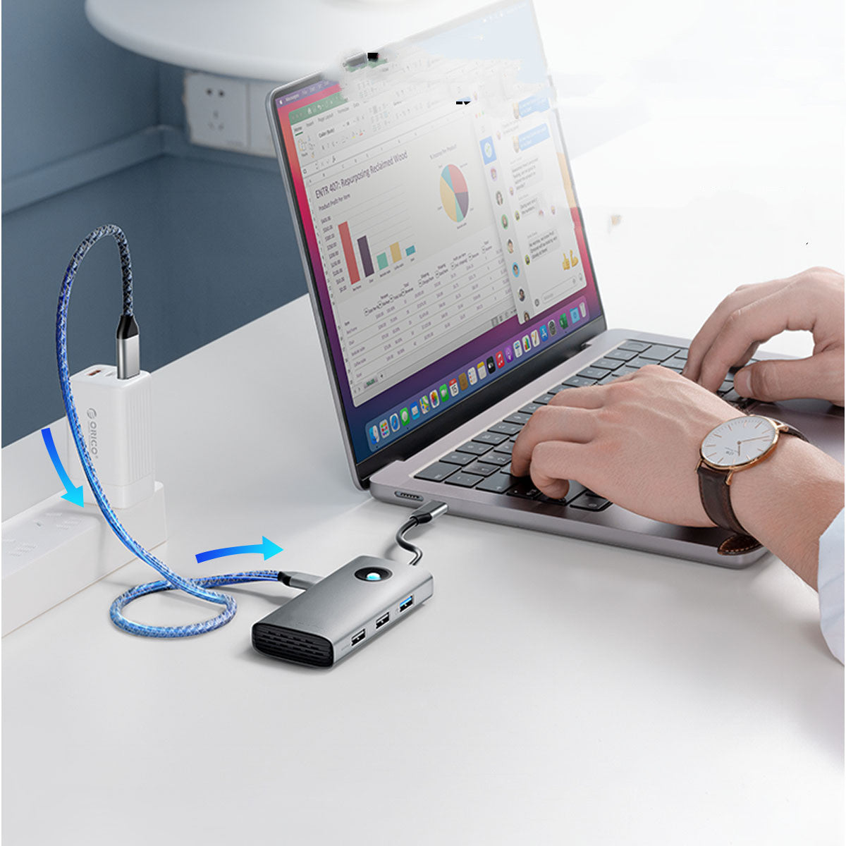 ORICO USB-C Hub - Multi-Port Docking Station, 5-in-1 to 10-in-1 Options, 5Gbps