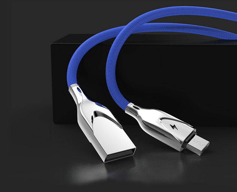 Zinc Alloy Braided Charging Cable - Micro-USB, Lightning & USB-C | 1m & 2m