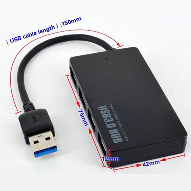 Powered 4-Port USB 3.0 Hub - 5Gbps with External Power Supply