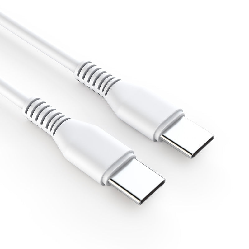 USB-C to USB-C Fast Charging Cable - 1m | White & Black