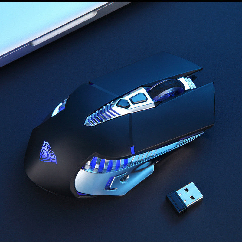 Silent Tri-Mode Wireless E-Sports Mouse - Bluetooth 5.0/3.0 & 2.4GHz, 800mAh | Use While Charging