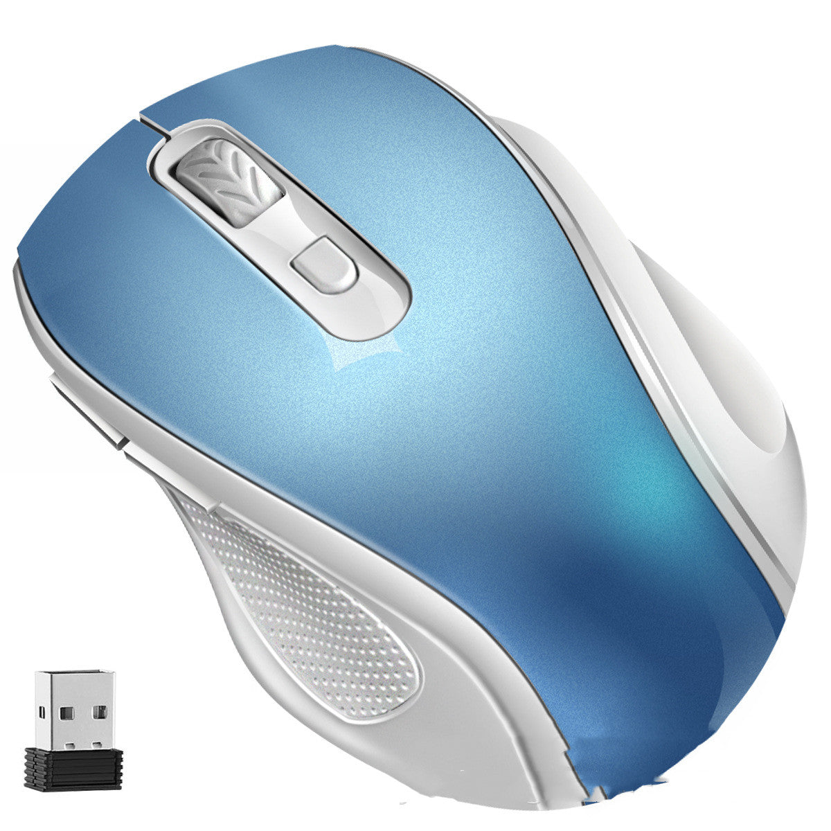 2.4GHz Wireless Mouse - 1600 DPI, 6 Buttons, Four-Way Scroll, 10m Range | White, Blue, Black & Purple