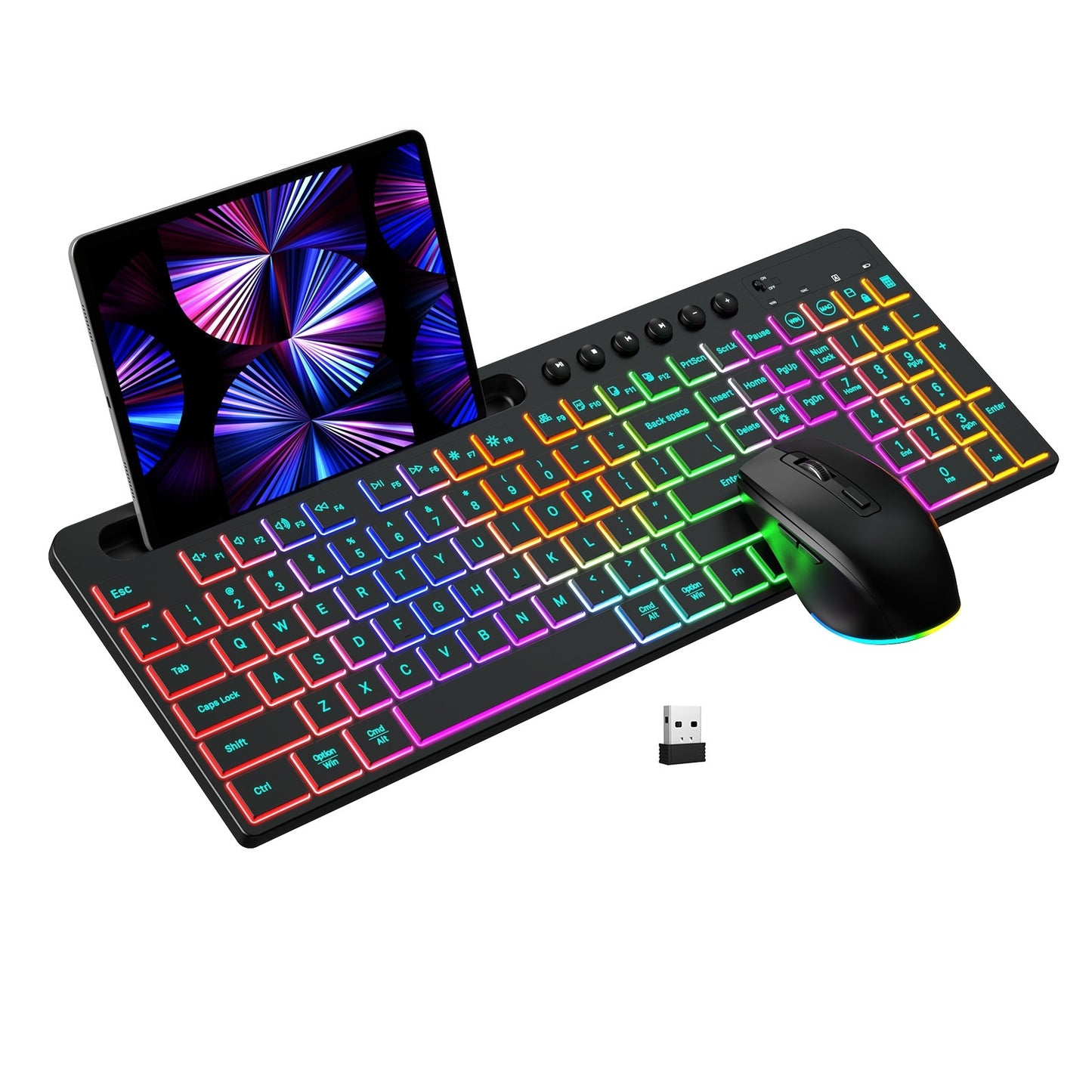 wireless-keyboard-and-mouse-one-piece-set-with-card-slot-luminous-ergonomic-business-office