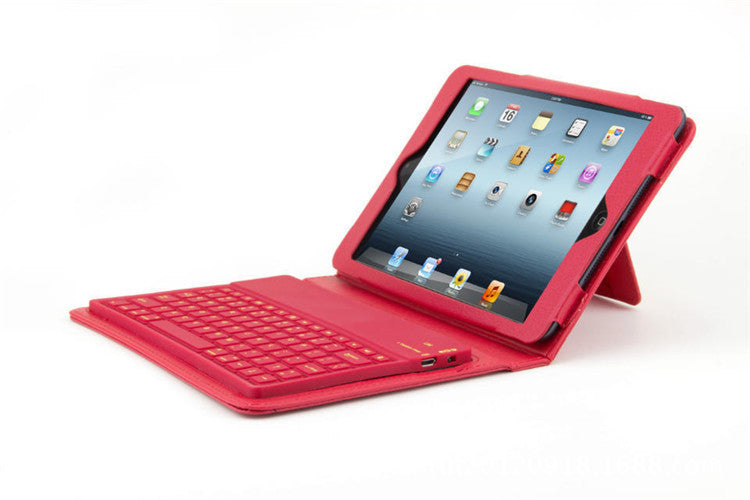 iPad Mini 1/2/3/4 Waterproof Silicone Bluetooth Keyboard Case - 55hr Battery, 60-Day Standby