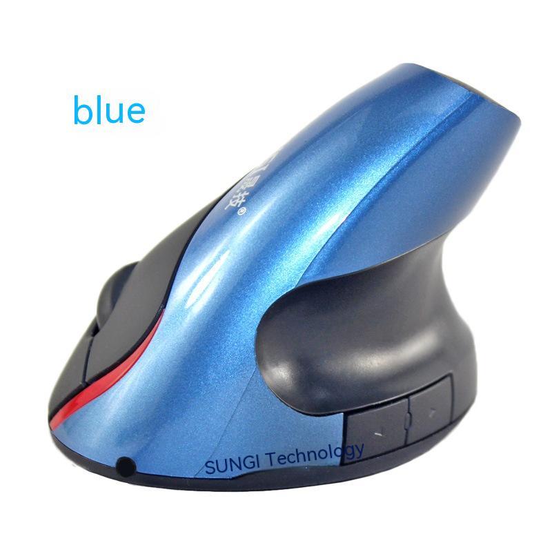 Wireless Vertical Ergonomic Mouse - Rechargeable Battery, Ergonomic Grip | Violet, Gray, Black, Silver & Blue