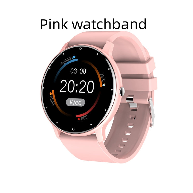 PulseMate Pro Smart Watch – Health & Fitness Tracker with Heart Rate & Weather – Blue watchband