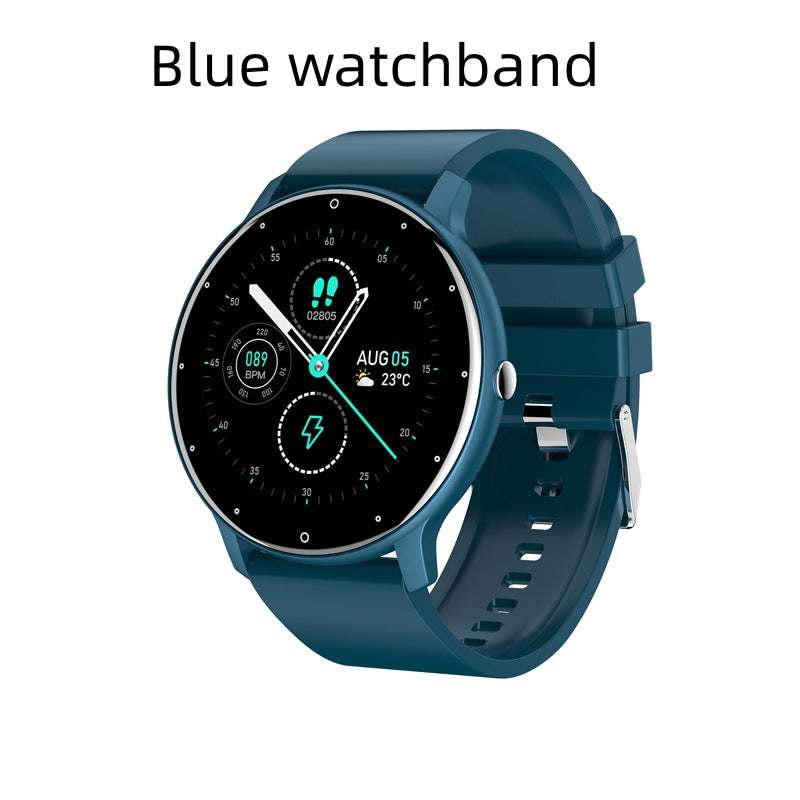 PulseMate Pro Smart Watch – Health & Fitness Tracker with Heart Rate & Weather – Black mesh strap