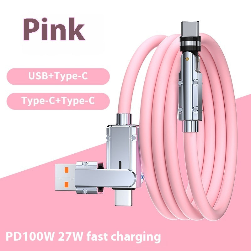 Zinc Alloy Fast Charging Cable - Lightning & USB-C | 8 Colours | 1m
