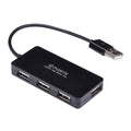 4-Port USB 2.0 Hub with On/Off Switch - Compact Desktop Expansion