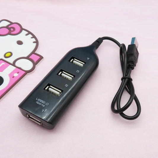 4-Port USB 2.0 Hub with 50cm Cable - Powered Hub for Multiple Devices