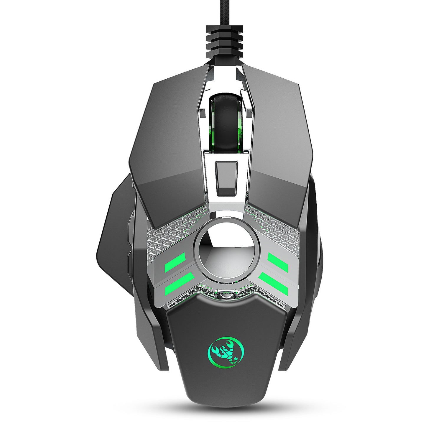 J200 7-Button Wired Gaming Mouse - USB, 1.5m Cable | Silver Grey