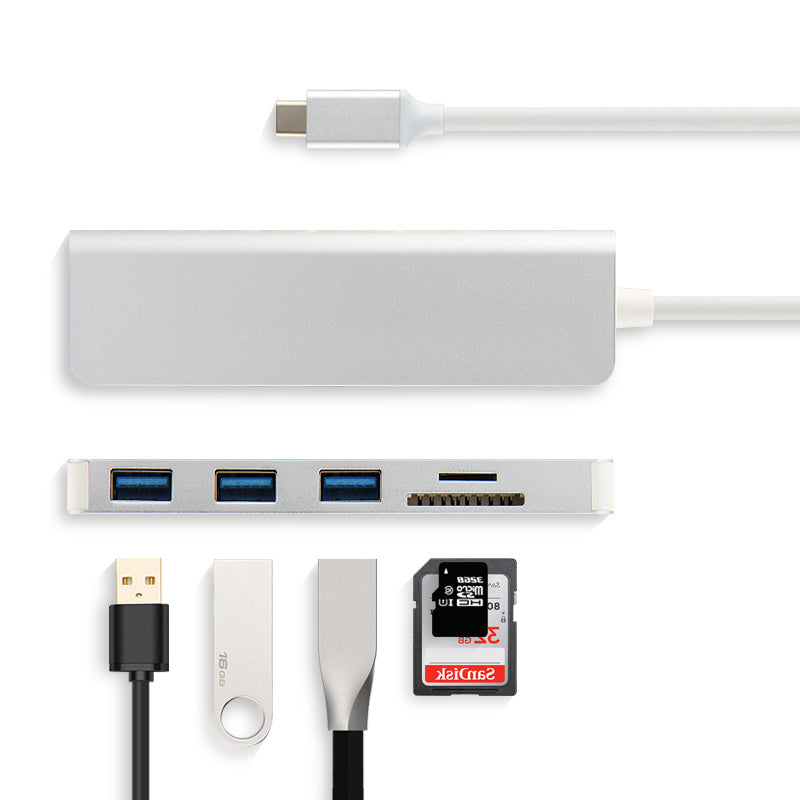 USB-C Hub for MacBook - HDMI, 3x USB 3.0, SD/TF Card Readers