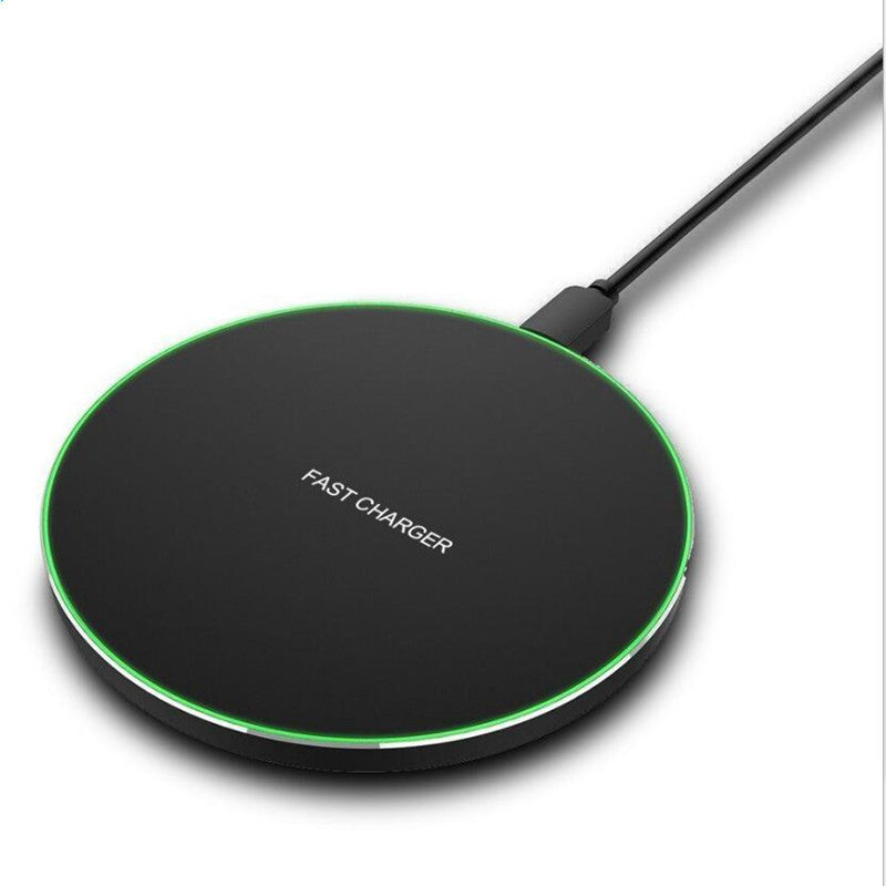 Frosted 10W Wireless Charging Pad – Black – product image 4 | Fidmat24 Tech Market