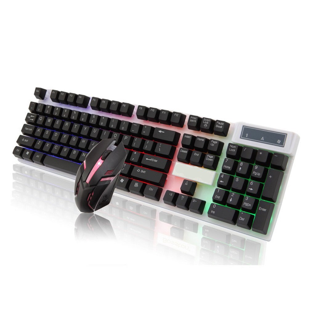 BOSSTON 8310 Wired Keyboard & Mouse Combo - USB Backlit Gaming Set