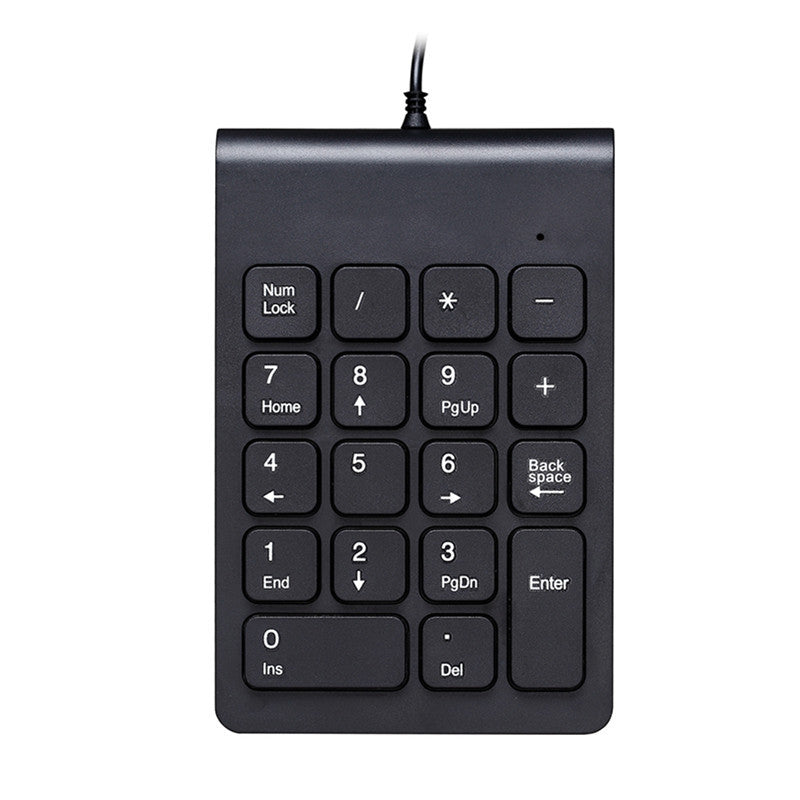 USB Numeric Keypad - 18-Key Number Pad, Wired, Plug & Play, 1.3m Cable