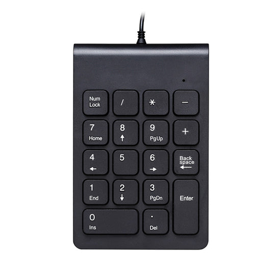 USB Numeric Keypad - 18-Key Number Pad, Wired, Plug & Play, 1.3m Cable