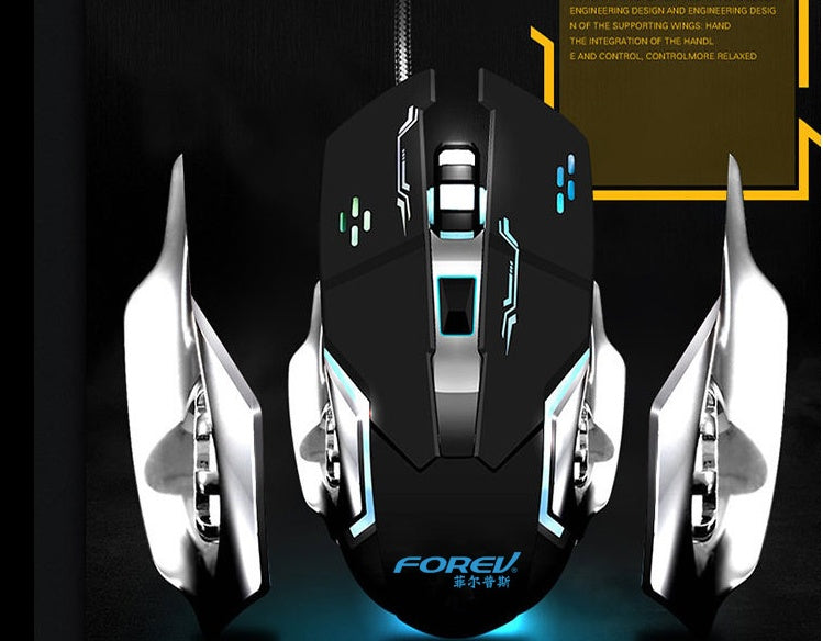 Mechanical Wired Gaming Luminous USB Gaming Mouse – view 3