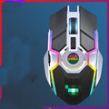 Watch-Shaped Wireless Rechargeable Mouse - Touch Wheel, 2.4GHz, 10m Range | Black & Gunmetal