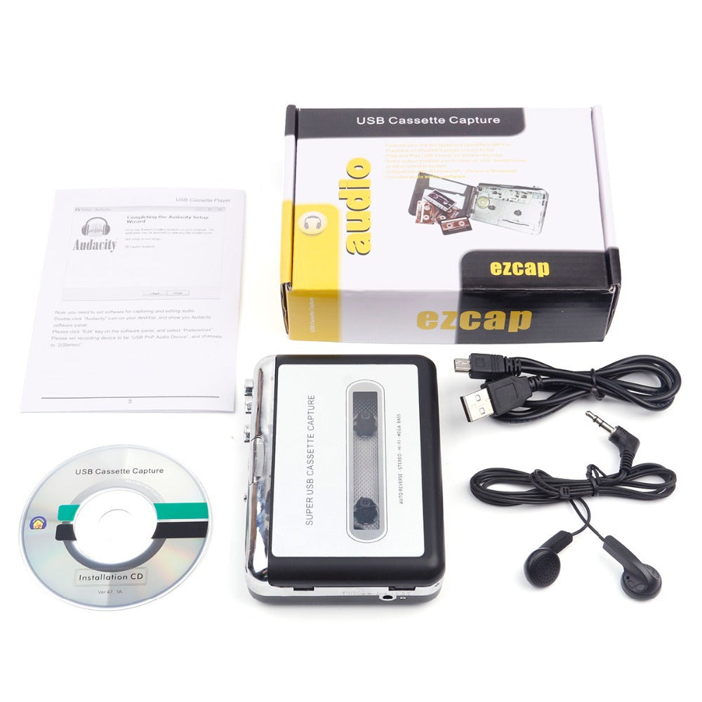 USB Cassette Player & Tape to Digital Converter - Preserve Your Memories – product image 2 of 5 | Fidmat24 Tech Market