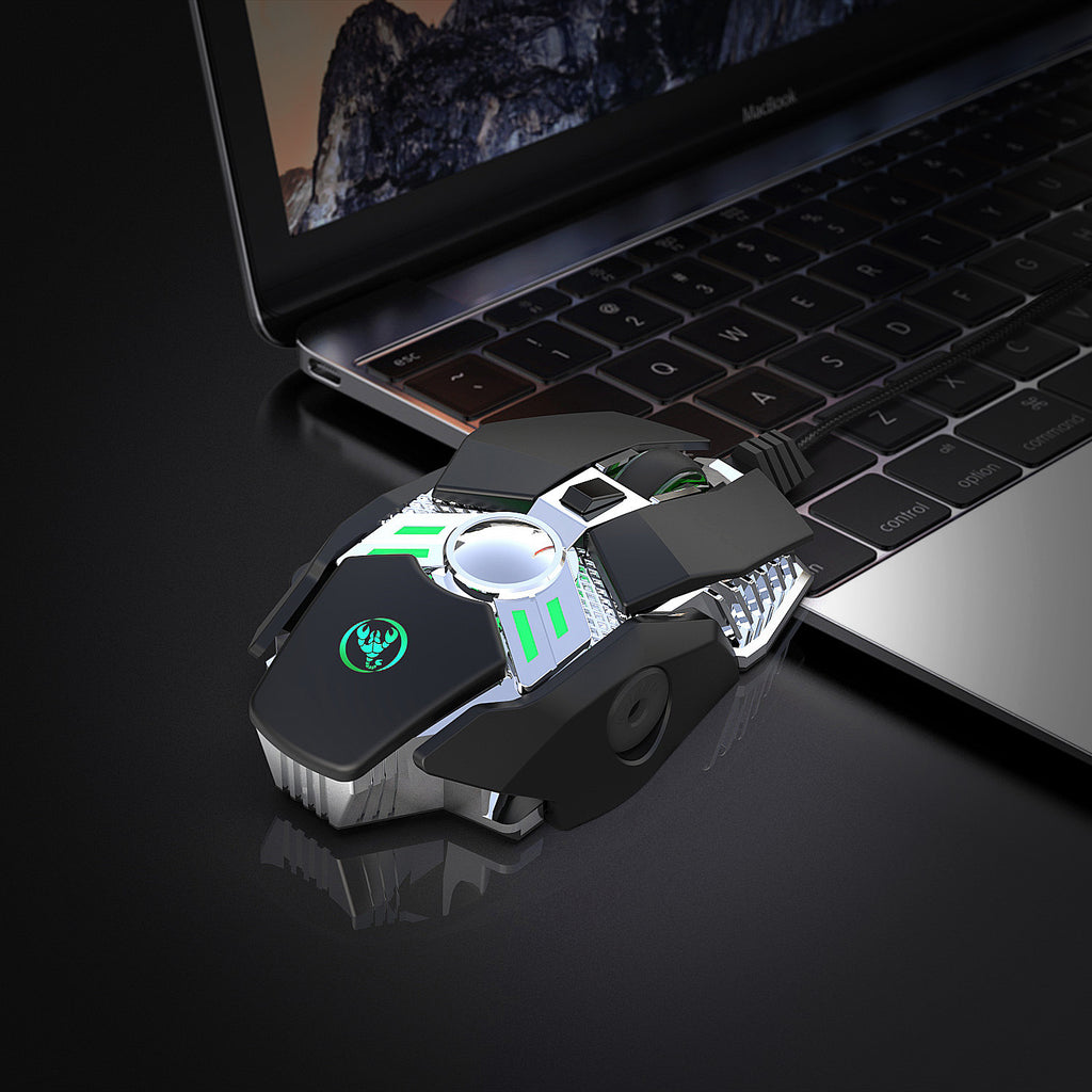 J200 7-Button Wired Gaming Mouse - USB, 1.5m Cable | Silver Grey