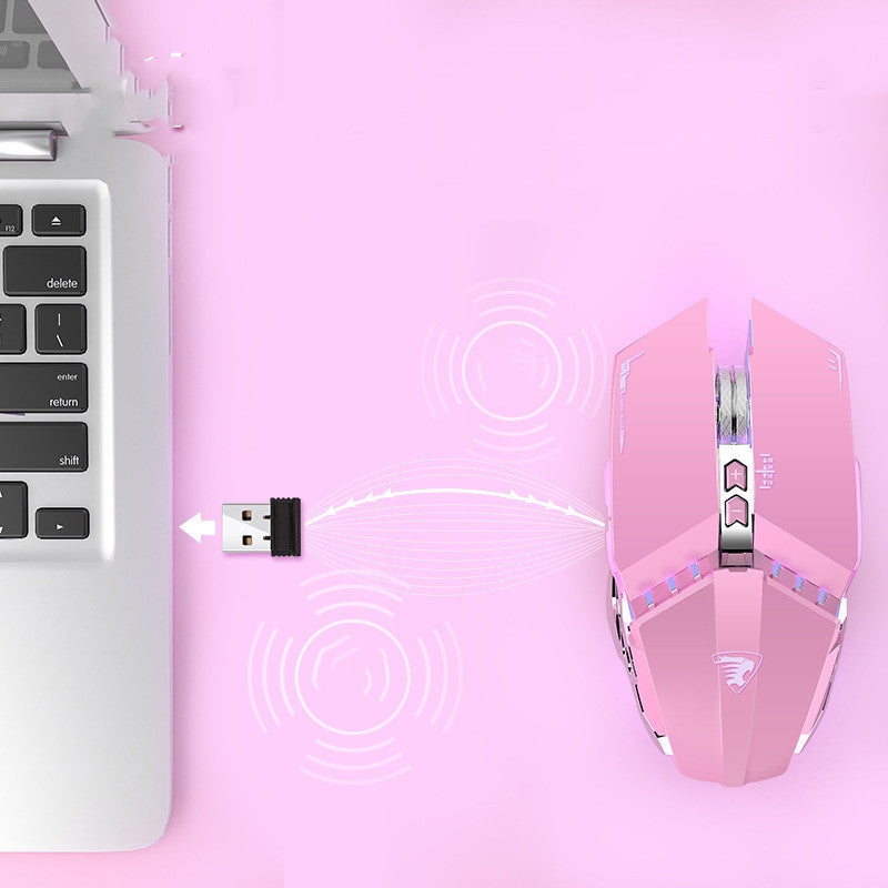 Silent Rechargeable Wireless Mouse - 1600 DPI, 7 Buttons, 2.4GHz | 5 Styles