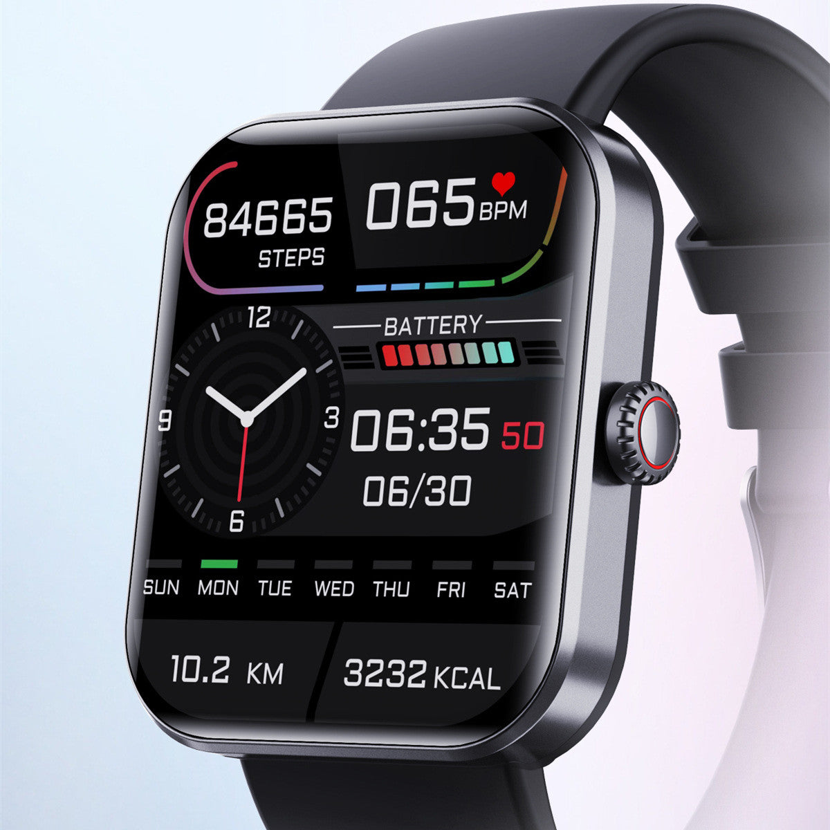 F57L Sports Smart Watch – Heart Rate, Blood Pressure & IPS Display – Black / Japanese version