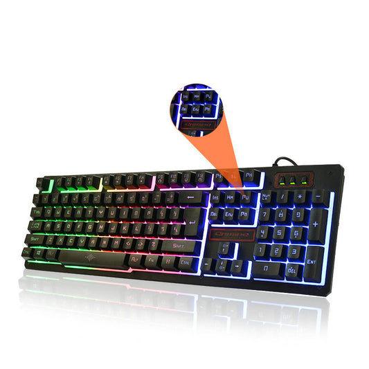 K13 Wired Gaming Keyboard & Mouse Combo - 1600 DPI, USB | Black