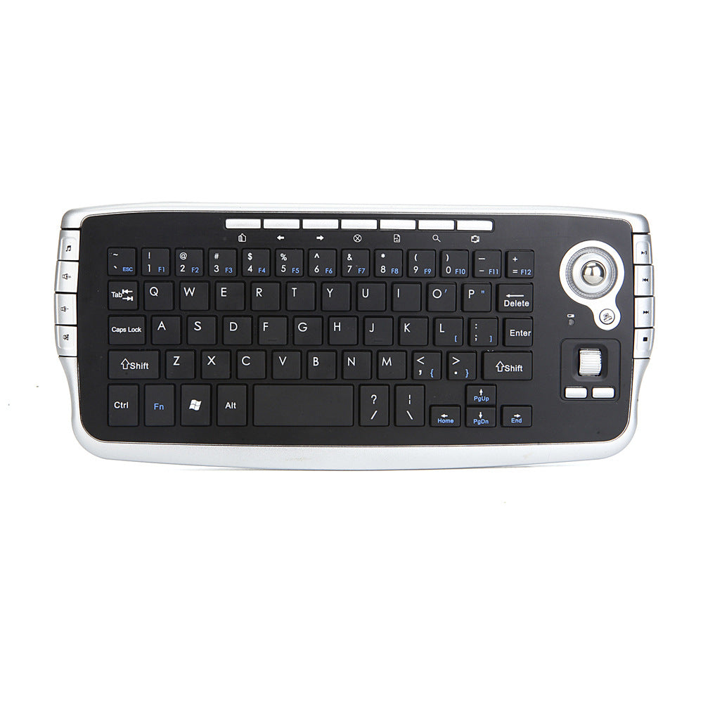 Mini 2.4G Wireless Keyboard with Integrated Touchpad - 78 Keys, Multimedia Shortcuts