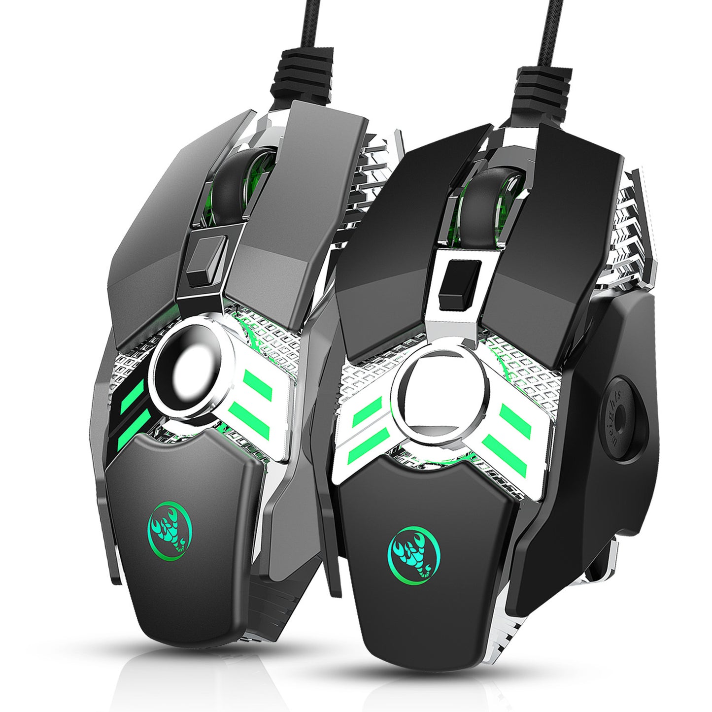 J200 7-Button Wired Gaming Mouse - USB, 1.5m Cable | Silver Grey