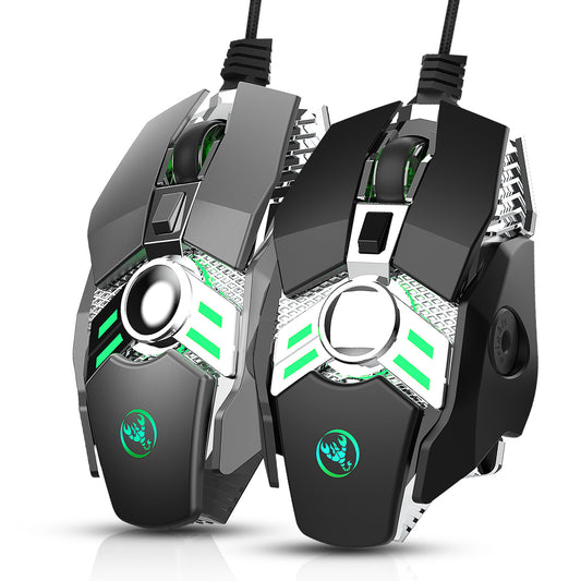 J200 7-Button Wired Gaming Mouse - USB, 1.5m Cable | Silver Grey