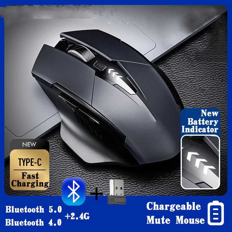 M6 Pro Silent Rechargeable Wireless Mouse - 1600 DPI, 500mAh Battery, 2.4GHz | 5 Variants