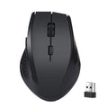 2.4GHz Wireless Gaming Mouse - 6-Month Battery, 16-Channel Auto Hop, 800/1200 DPI | Black, Red, Grey & Blue