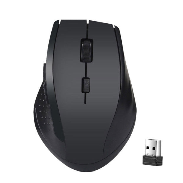 2.4GHz Wireless Gaming Mouse - 6-Month Battery, 16-Channel Auto Hop, 800/1200 DPI | Black, Red, Grey & Blue